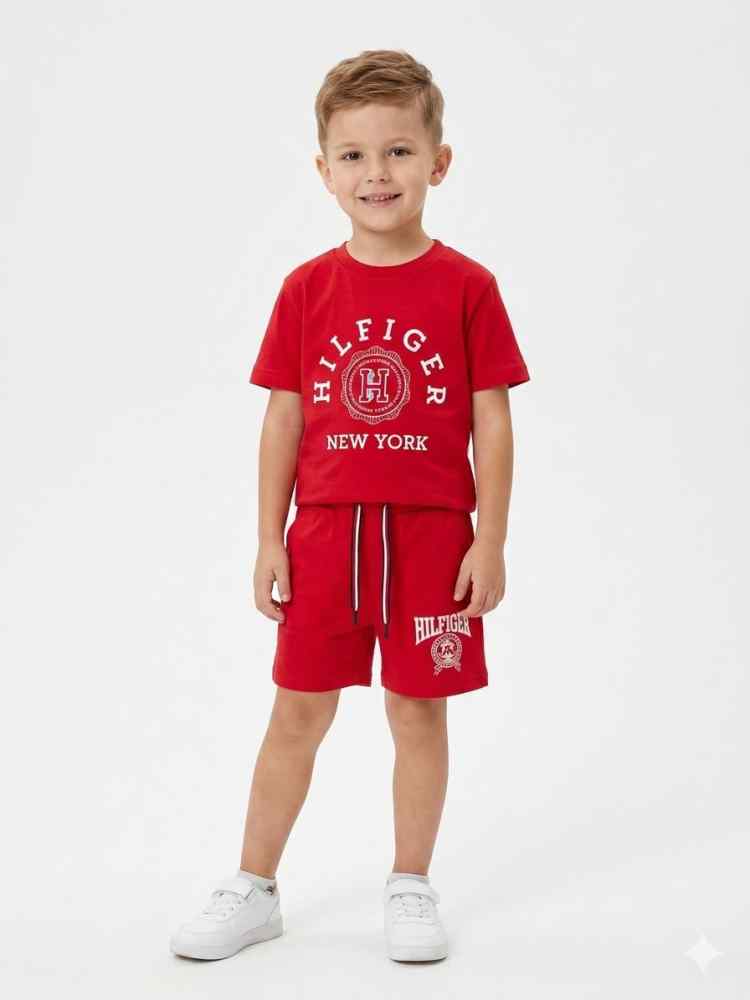 Tommy Hilfiger Red Premium Quality Kids Co-ord Set