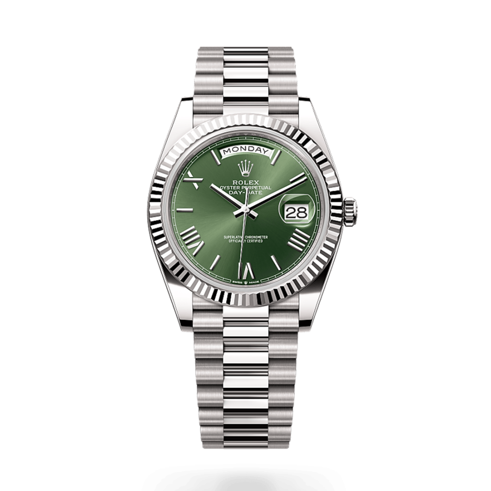 Rolex Day-Date 40 Oyster 18k White Gold Watch M228239-0033