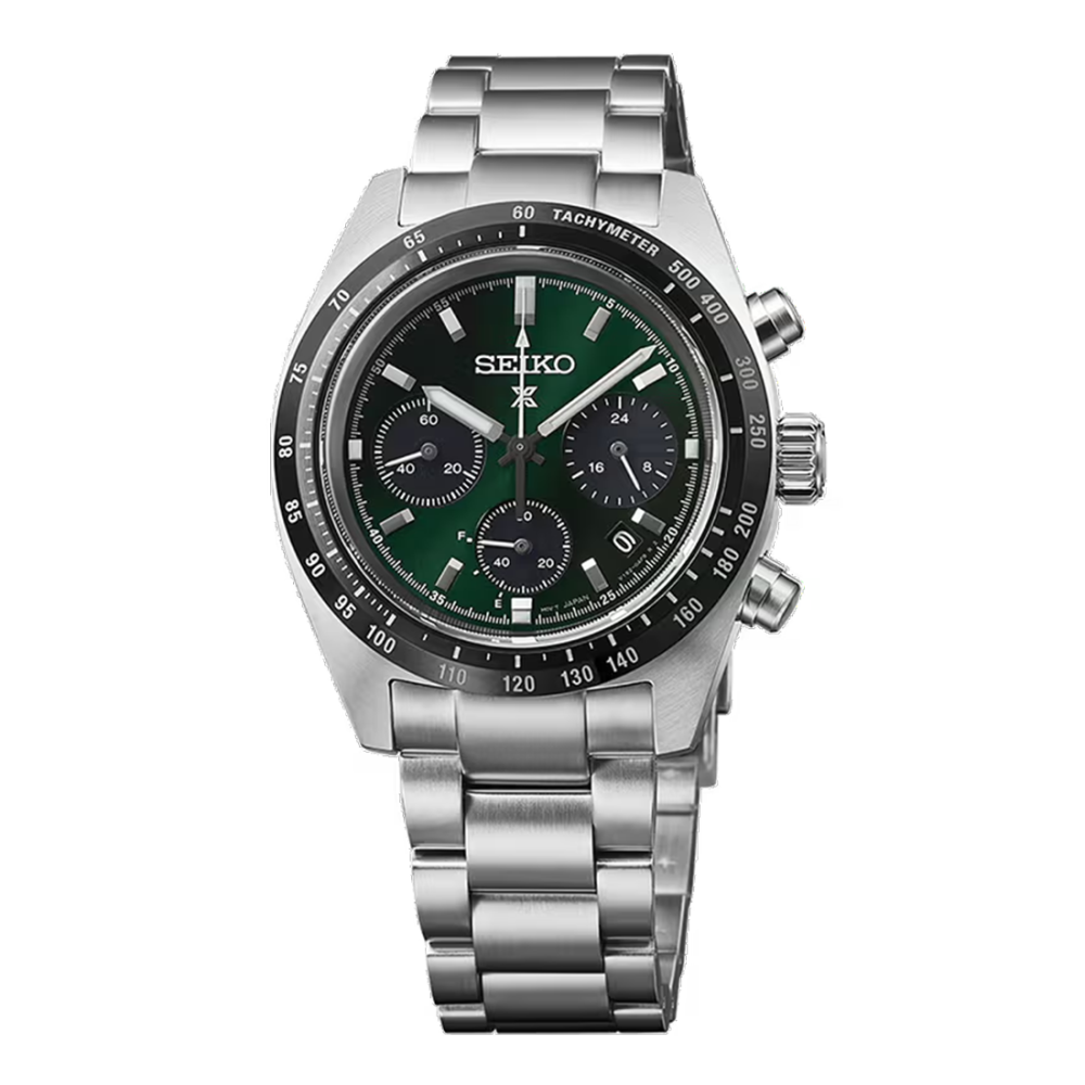 Seiko Prospex ‘Deep Green’ Speedtimer Solar Chronograph Watch SSC933P1
