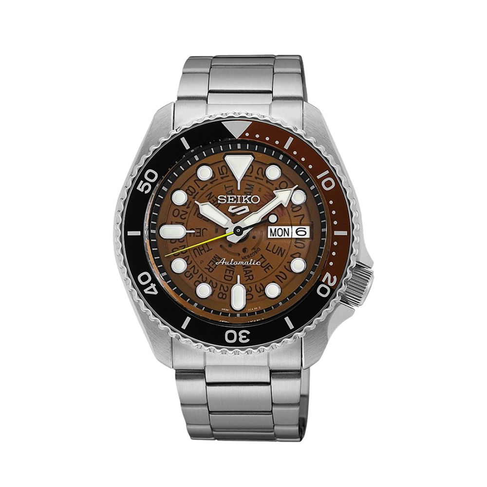 Seiko 5 Sports SKX Skeleton Style "Time Sonar" Automatic Watch SRPJ47K1