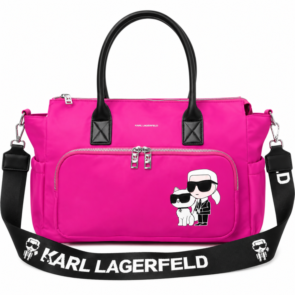 Karl Lagerfeld Ikonik Regular Pink Duffle Bag