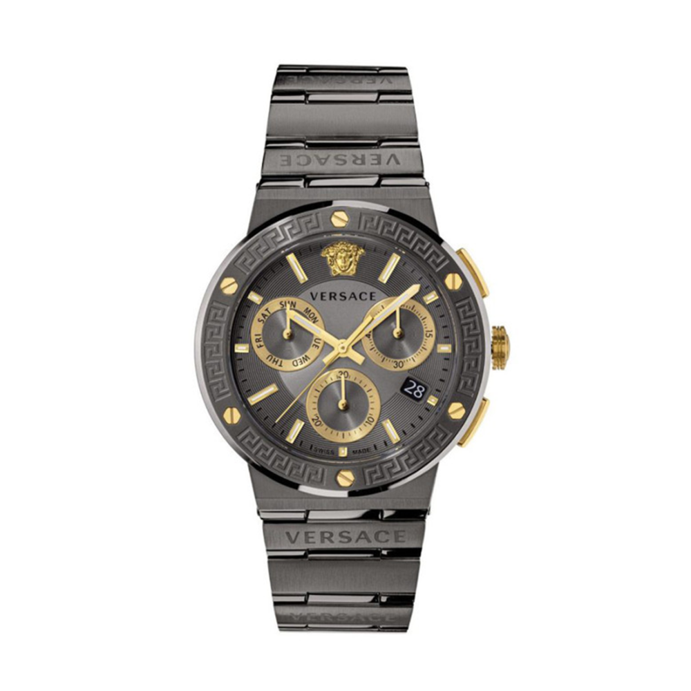 Versace Men Dial & Stainless Steel Bracelet Style Straps Analogue Watch VEZ900521