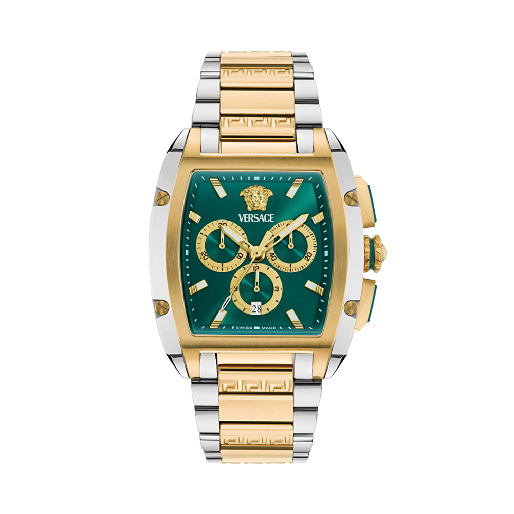 Versace Dominus Chronograph Men's Two-Tone Watch VE6H01125
