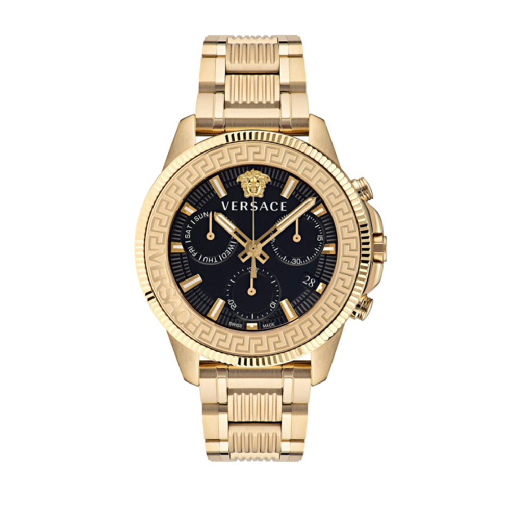 Versace Men Dial & Stainless Steel Bracelet Style Straps Analogue Watch VE3J00622