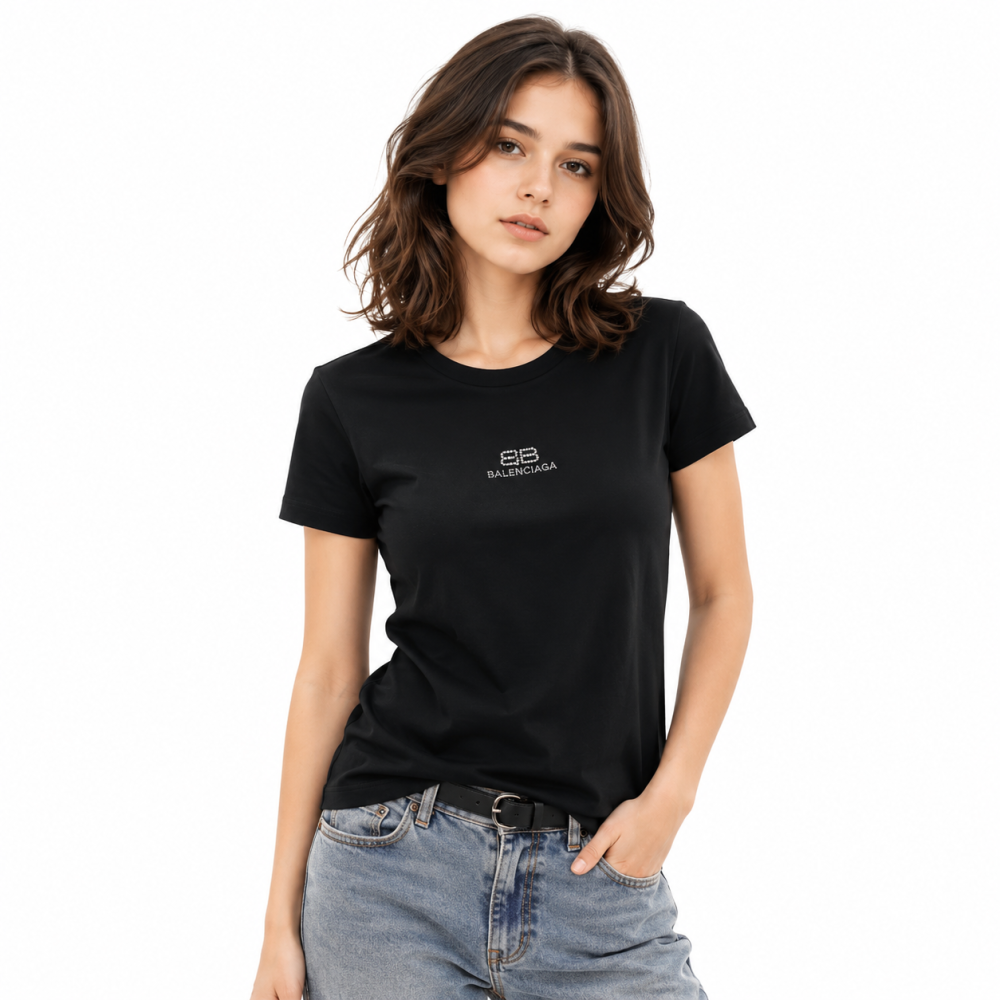 Balenciaga Black Premium Quality Women T-shirt