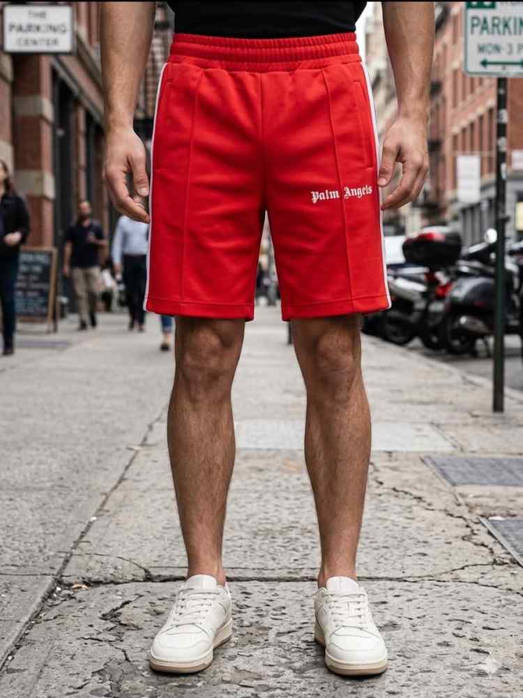 Palm Angels Red Premium Quality Shorts