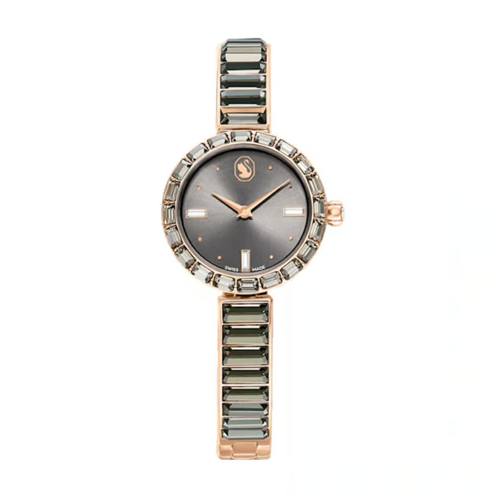 Swarovski Matrix Bangle Watch in Gray & Rose Gold Watch 5679887