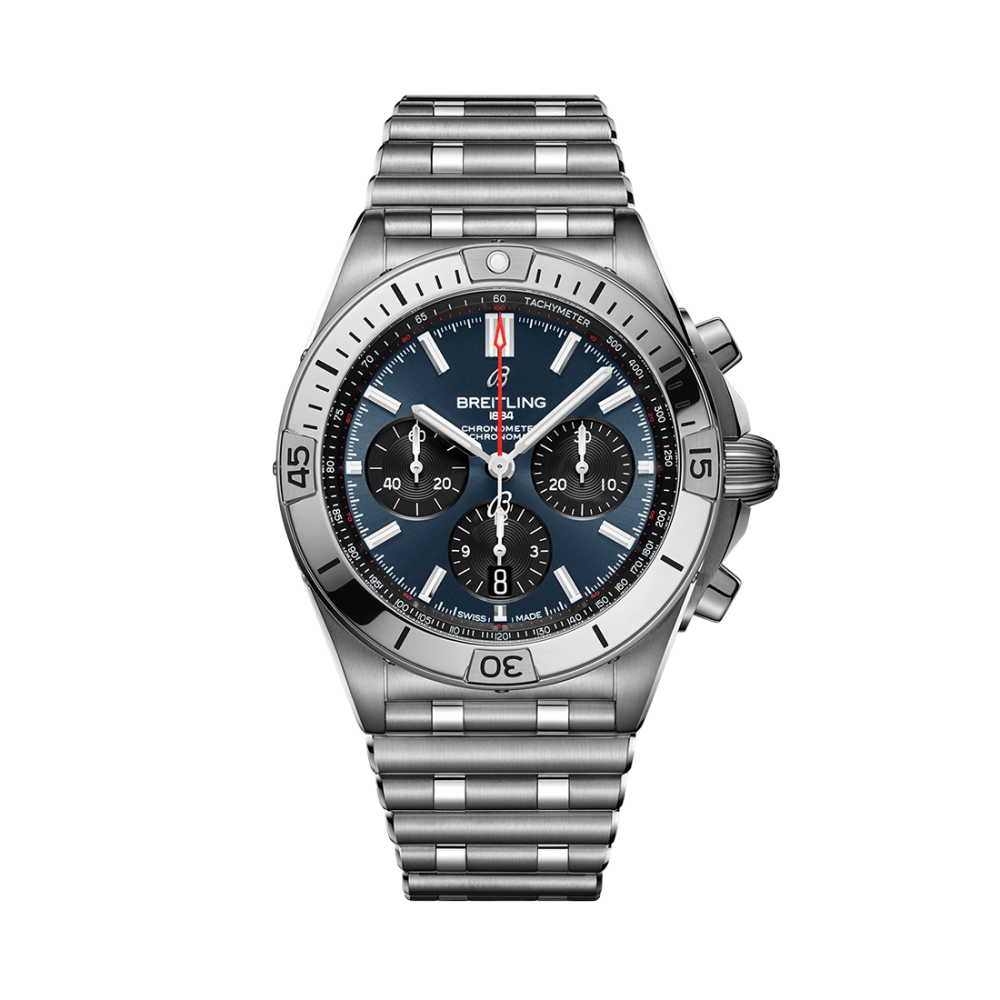 Breitling Chronomat B01 Blue Dial Automatic Watch AB0134101C1A1