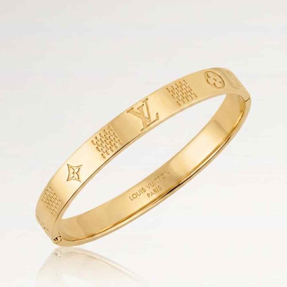 Louis Vuitton Nanogram Gold Bracelet M1029S