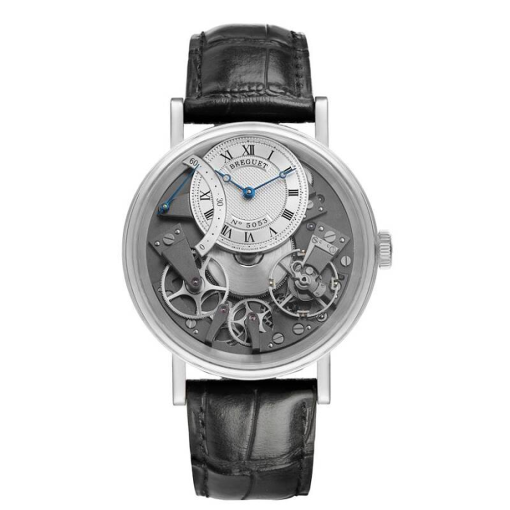 Breguet Tradition Automatique Seconde Rétrograde 40mm 18k White Gold Watch 7097BB/G1/9WU