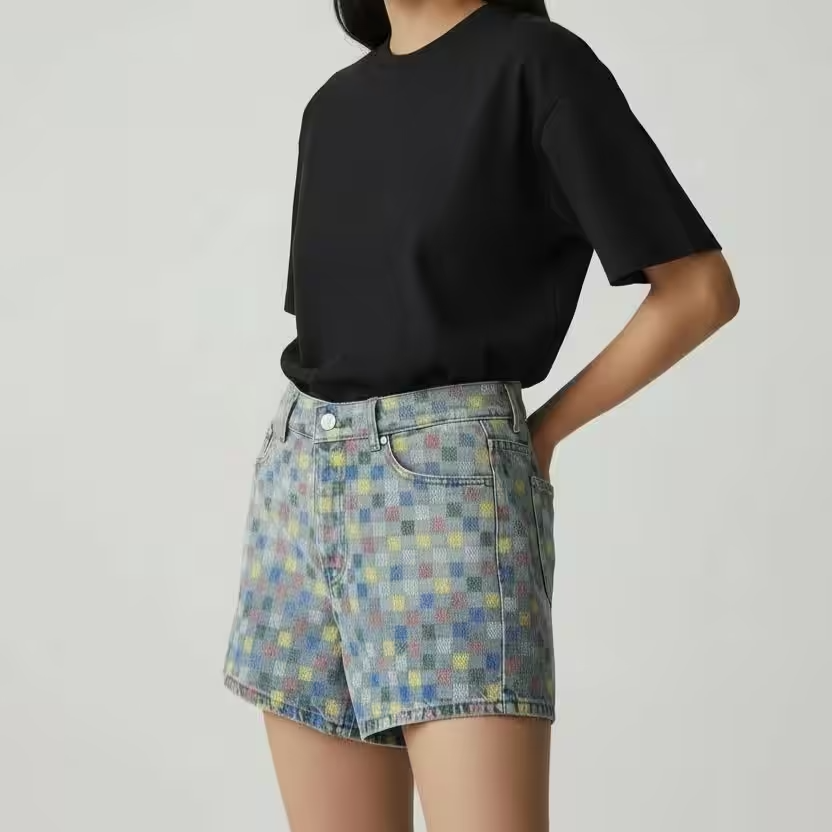 Louis Vuitton Damier Denim Shorts