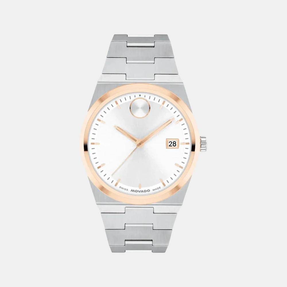 Movado Bold Analog White Dial Watch 3600972