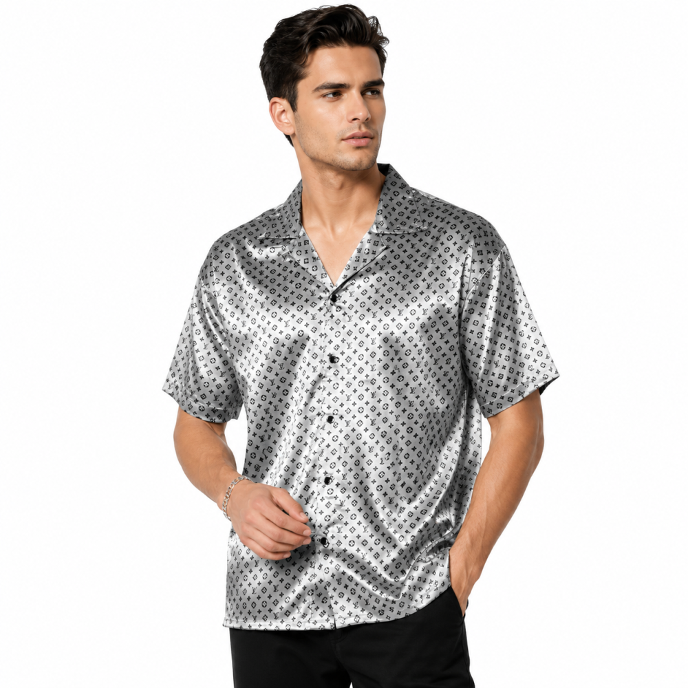 Louis Vuitton Grey Premium Quality Shirt