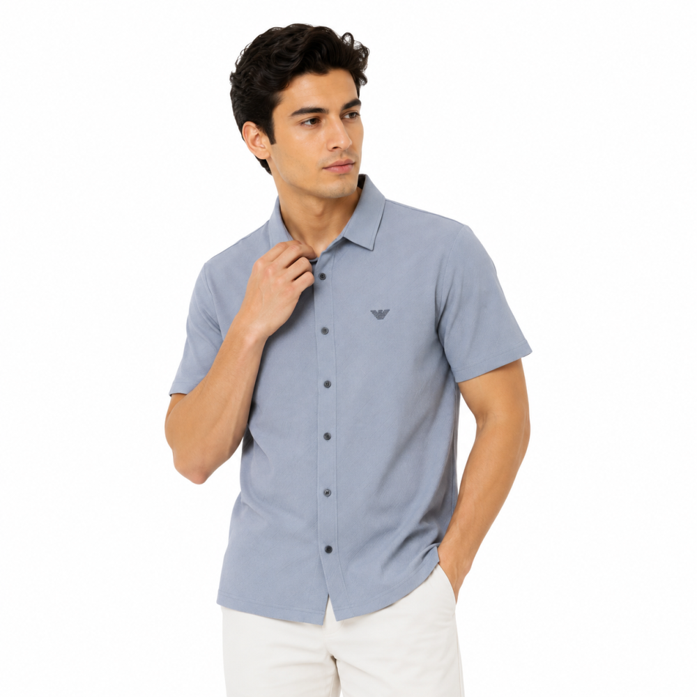 Emporio Armani Grey Premium Quality Short Sleeve Shirt