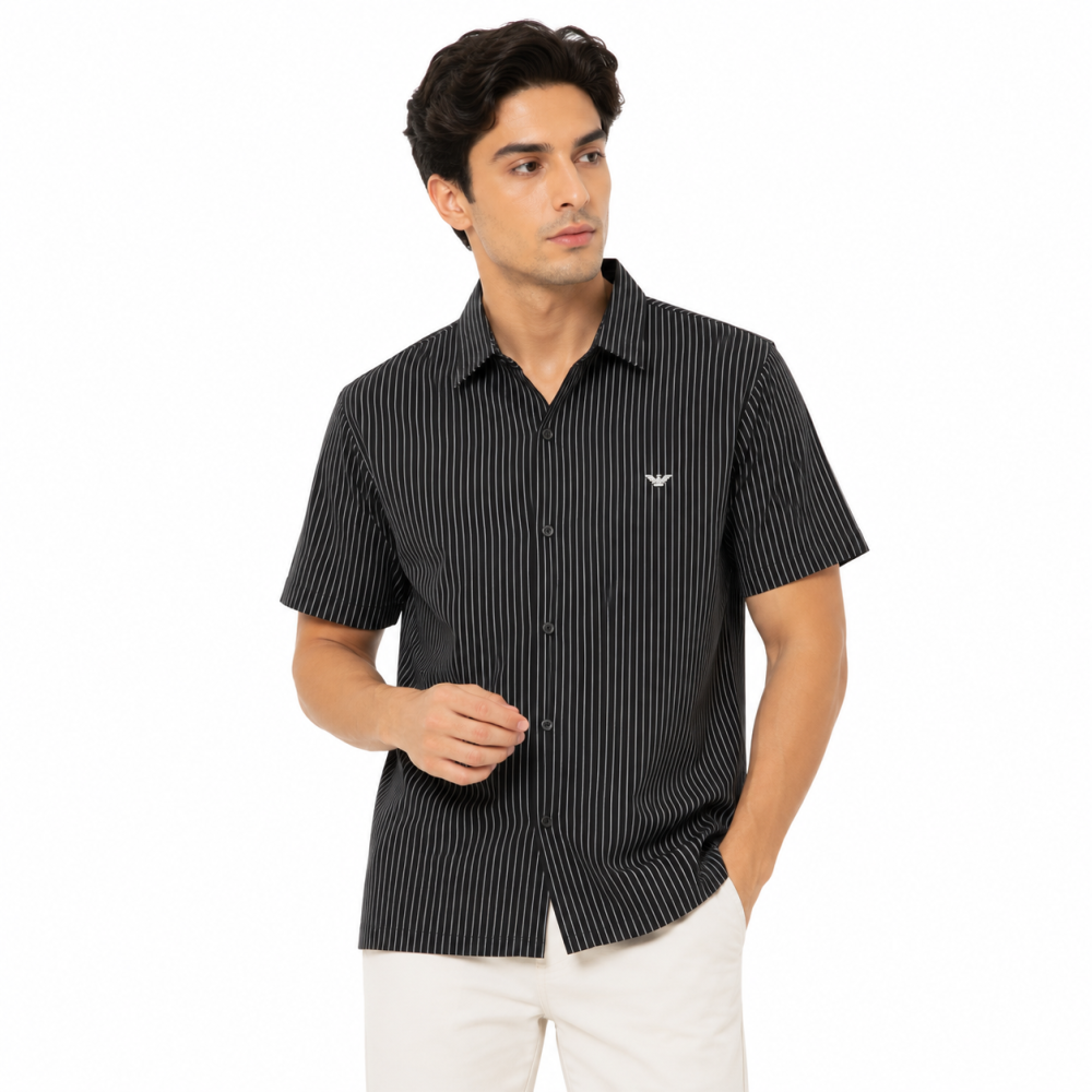 Emporio Armani Black Premium Quality Short Sleeve Shirt