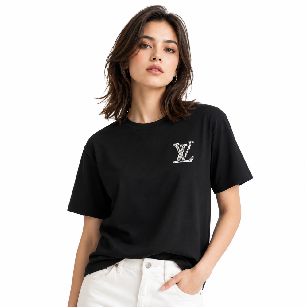 Louis Vuitton Black Premium Quality T-Shirt