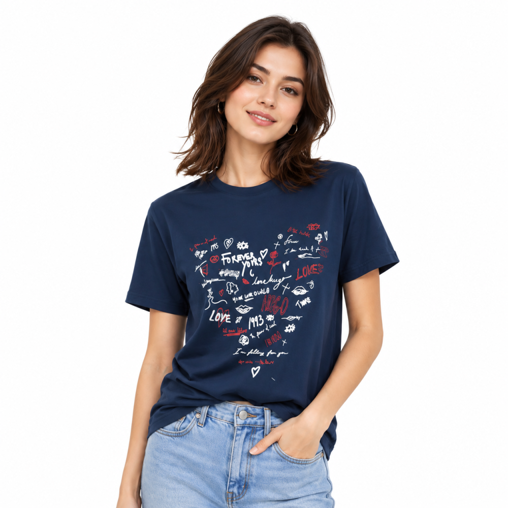 BOSS Blue Premium Quality Women T-shirt