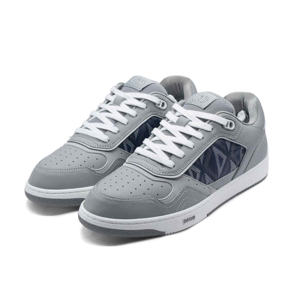 Dior Grey & Blue Premium Low-Top Sneaker