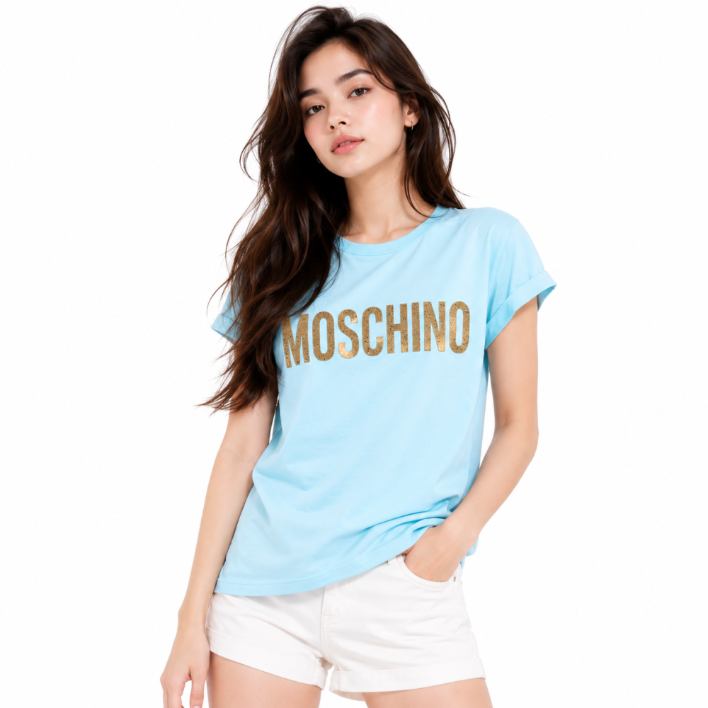 Moschino Blue Premium Quality Women T-shirt