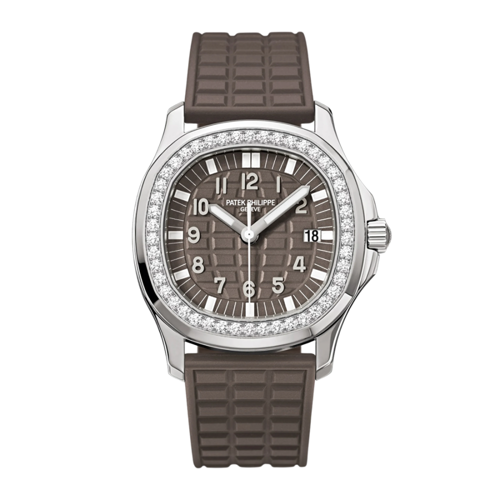 Patek Philippe Aquanaut Steel Diamond Brown Dial Women Watch 5067A-023