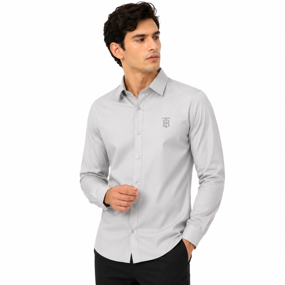Burberry Grey Premium Quality Shirt