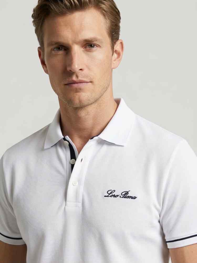 Loro Piana White Premium Quality T-Shirt