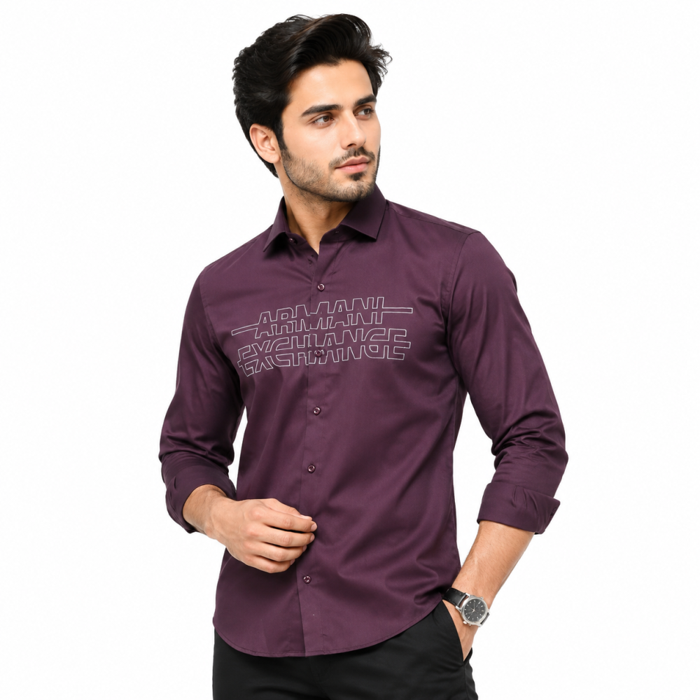 Armani Exchange Wine Premium Quality Shirt