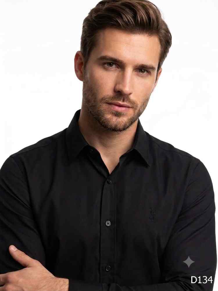 Saint Laurent Black Premium Cotton Shirt