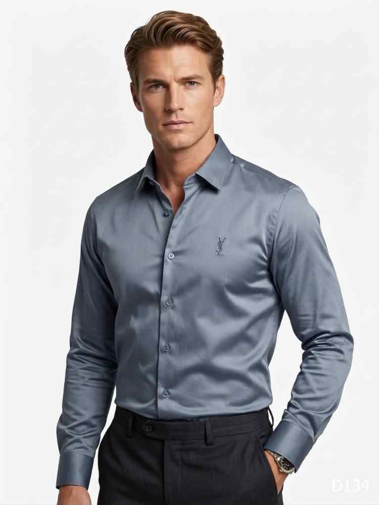 Saint Laurent Grey Premium Cotton Shirt