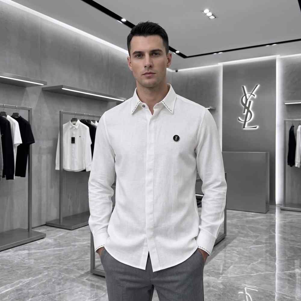 Saint Laurent White Premium Cotton Shirt
