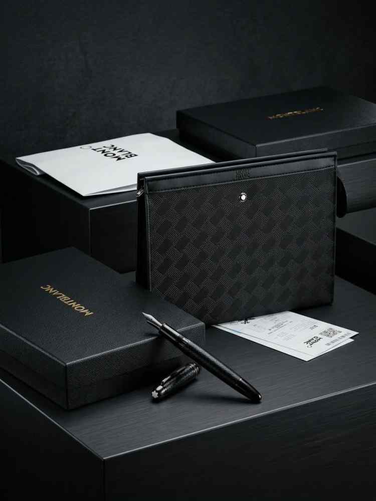Mont Blanc Black Premium Quality Pouches