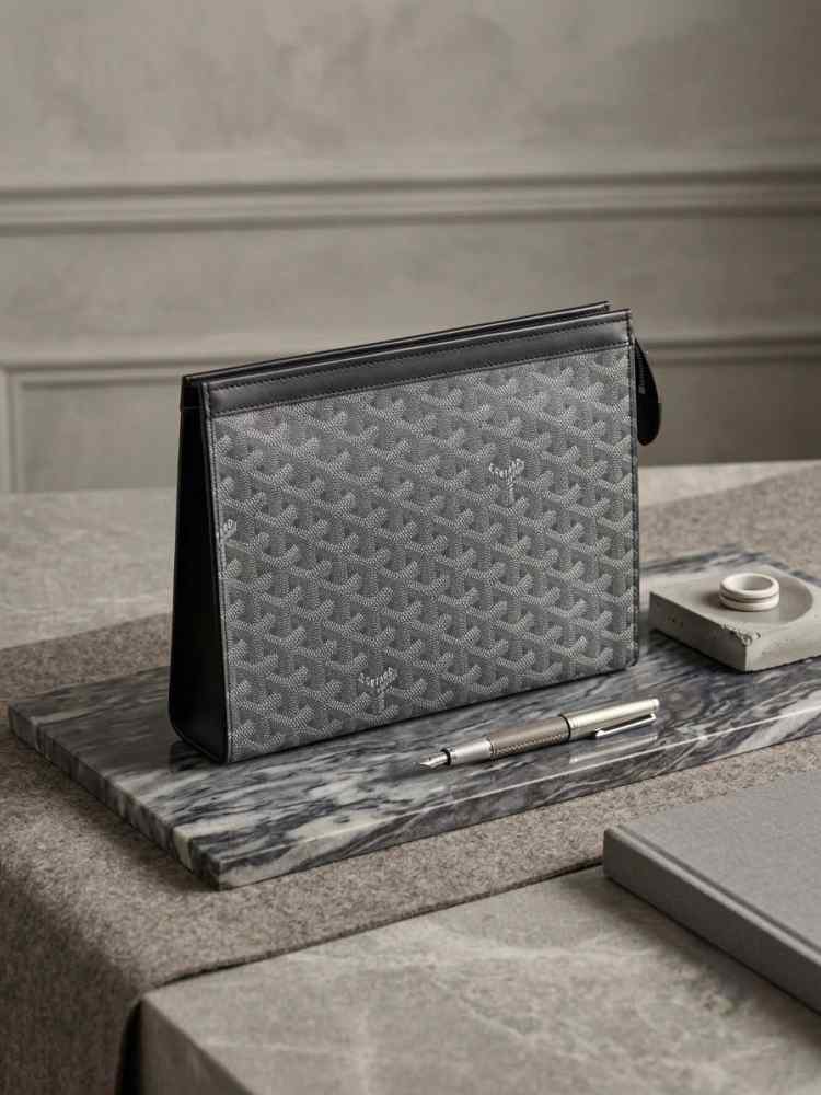 Goyard Grey Premium Quality Pouches
