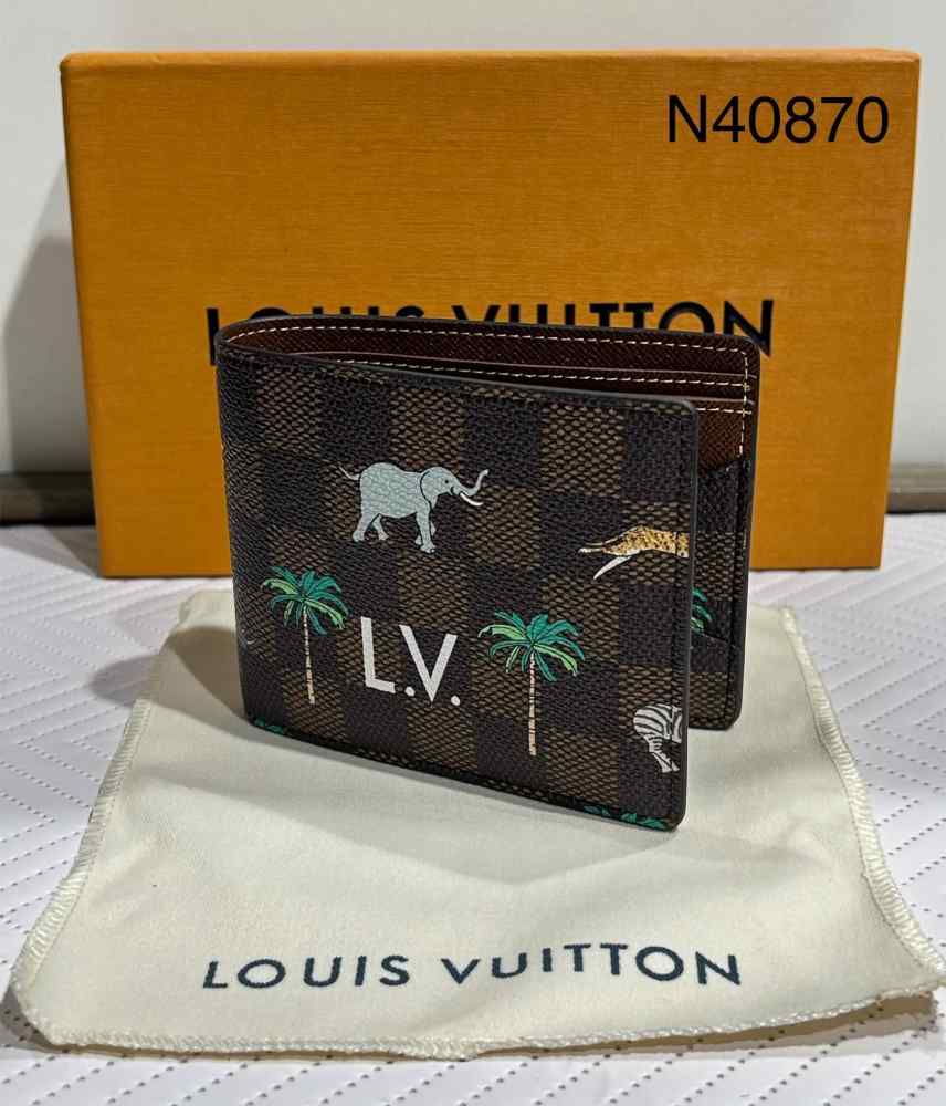 Louis Vuitton Brown Premium Compact Wallet