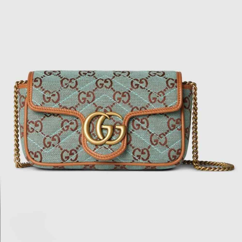 Gucci GG Marmont Super Blue Mini Sling Bag