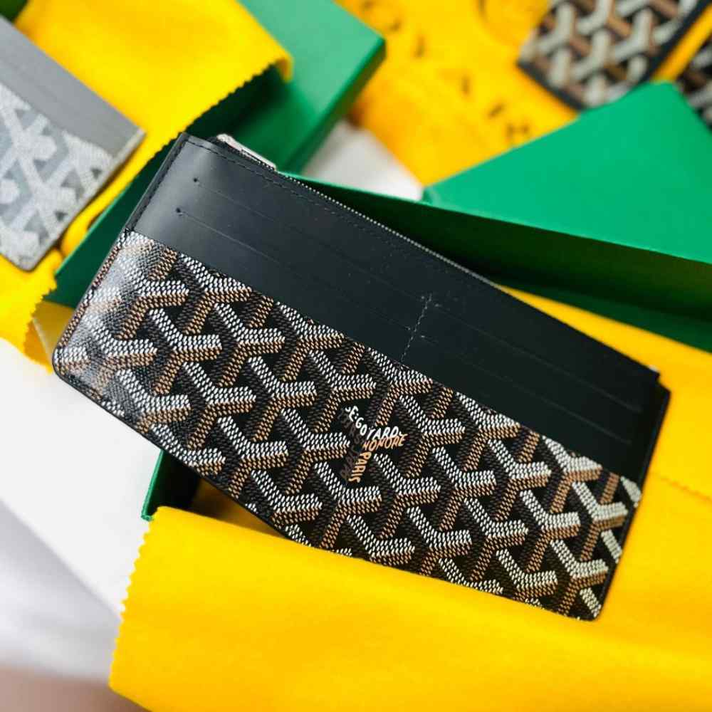 Goyard Premium Black Long Card Wallet