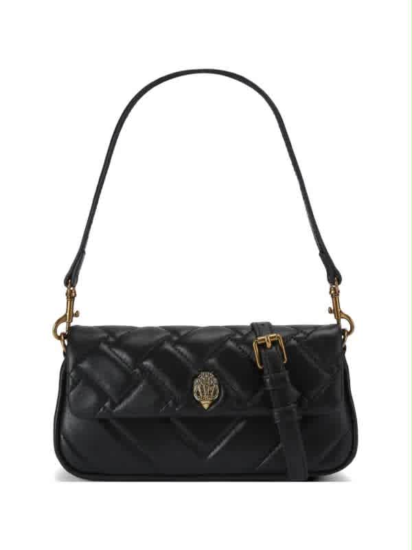 Kurt Geiger London Kensington Black Leather Shoulder Bag