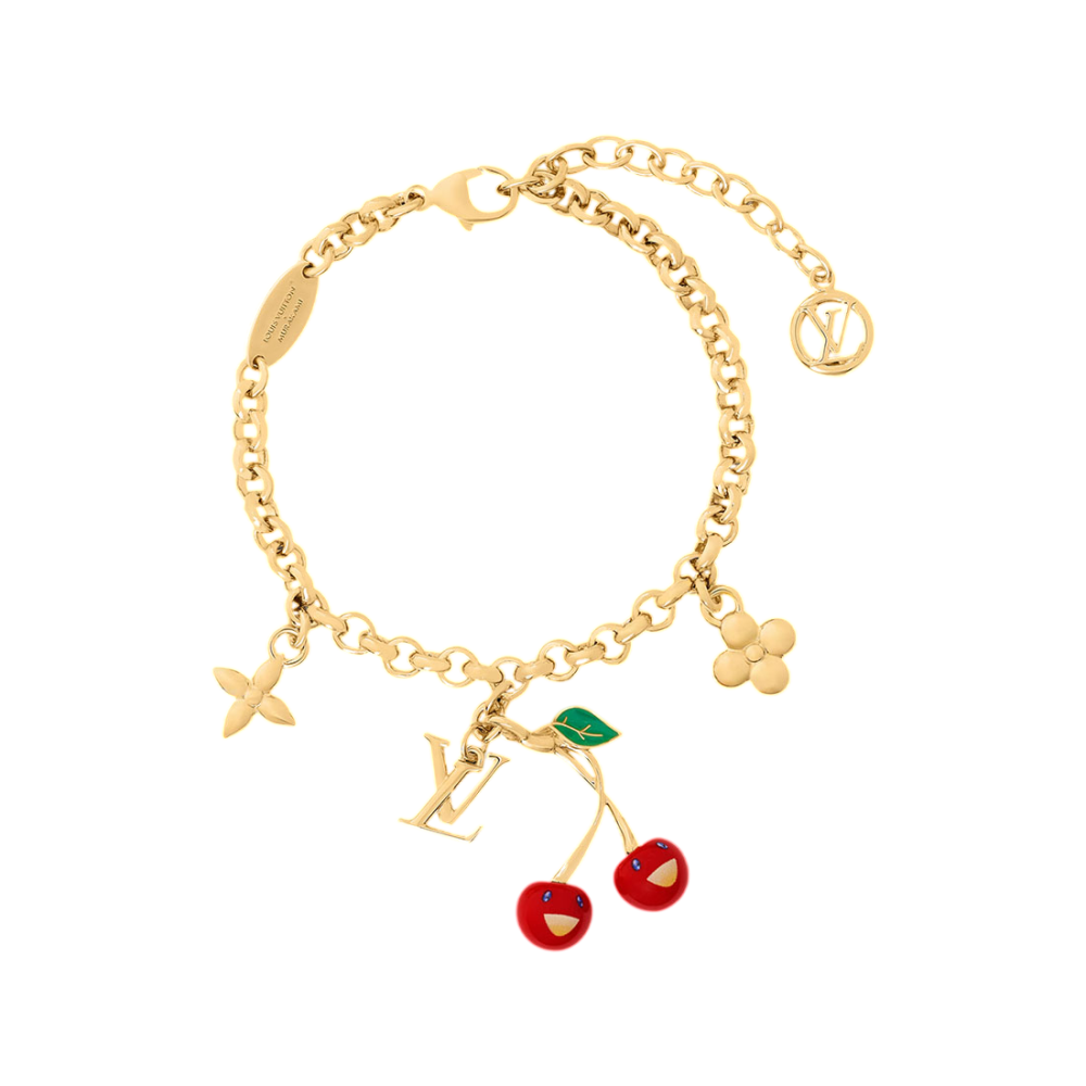 Louis Vuitton x Takashi Murakami "Cerise" Cherry Charm Bracelet M1691A