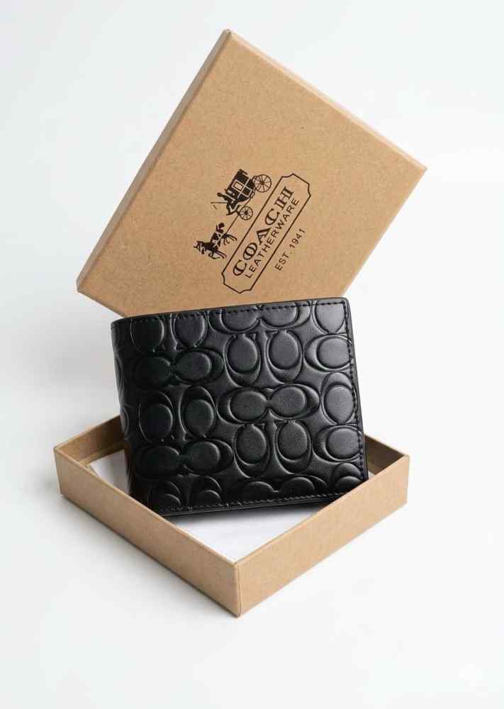 Coach Black Premium Compact Wallet
