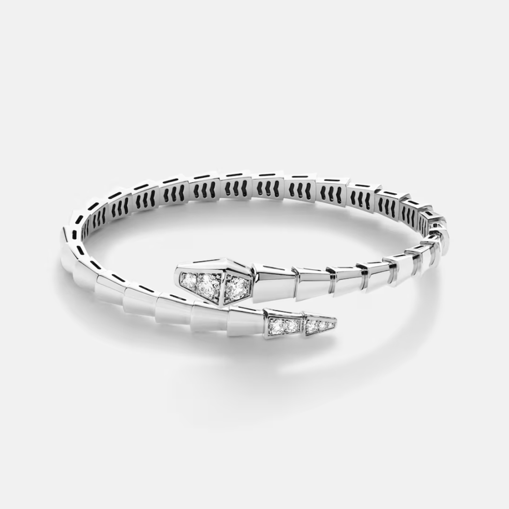 Bvlgari Serpenti Viper 18k White Gold Bracelet