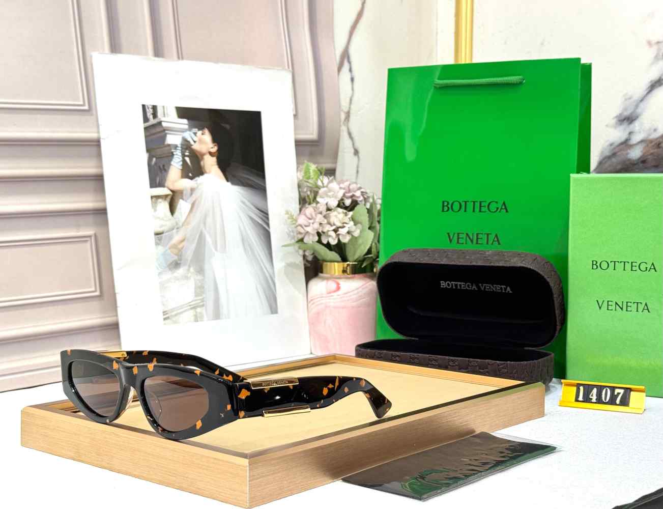 Bottega Veneta Brown Premium Women's Sunglasses