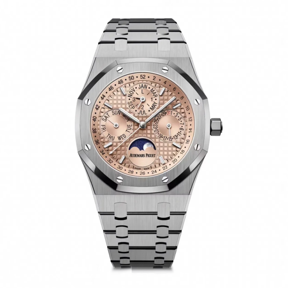 Audemars Piguet Royal Oak Perpetual Calendar "Salmon" Dial Watch 26615TI.OO.1220TI.01