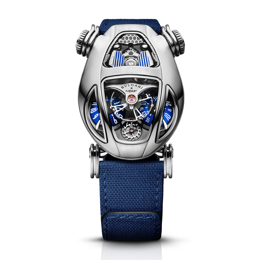 MB&F x Bvlgari Serpenti Titanium Blue Strap Watch 101.TL.BU