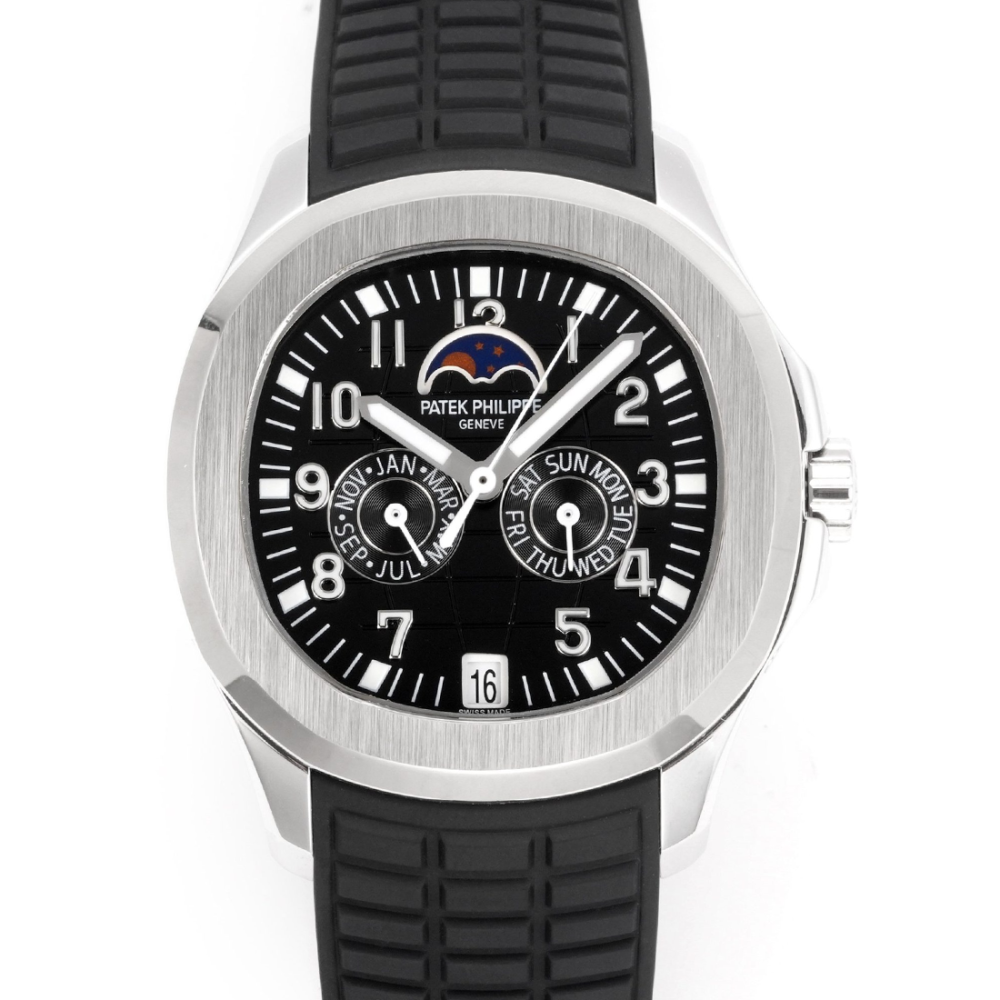 Patek Philippe Aquanaut Annual Calendar Black Dial Watch 5261R-001