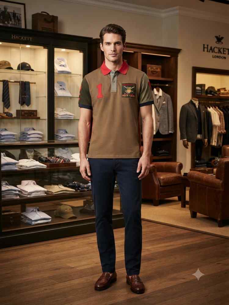 Hackett Brown Premium Quality Polo T-shirt