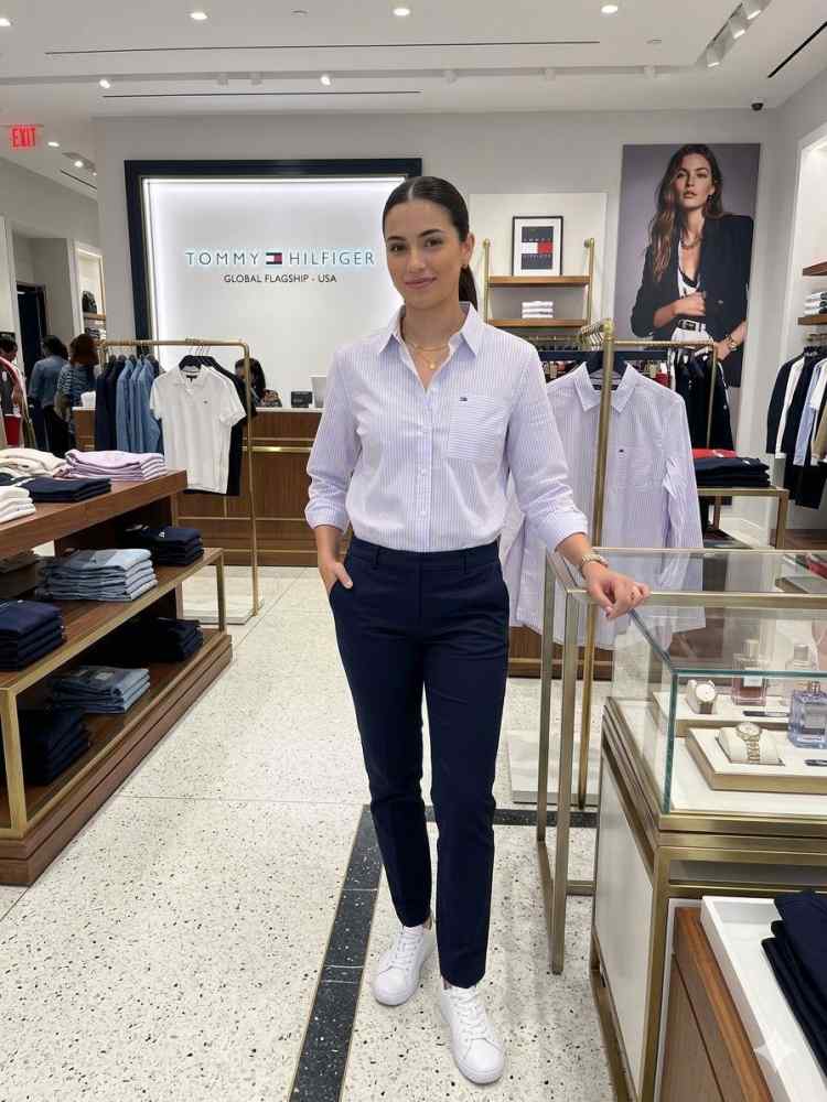 Tommy Hilfiger White Premium Quality Women Shirt