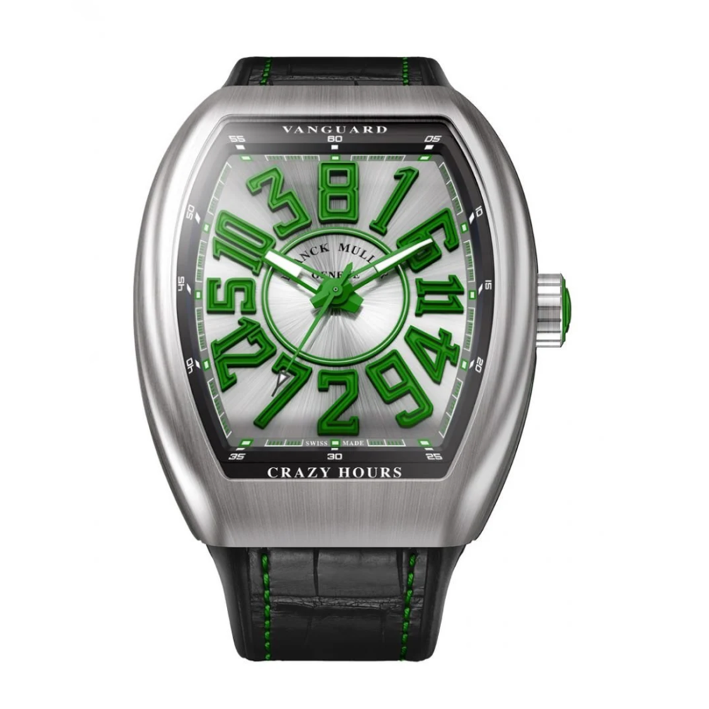 Franck Muller Vanguard Crazy Hours Stainless Steel Watch V 45 CH BR (VR)