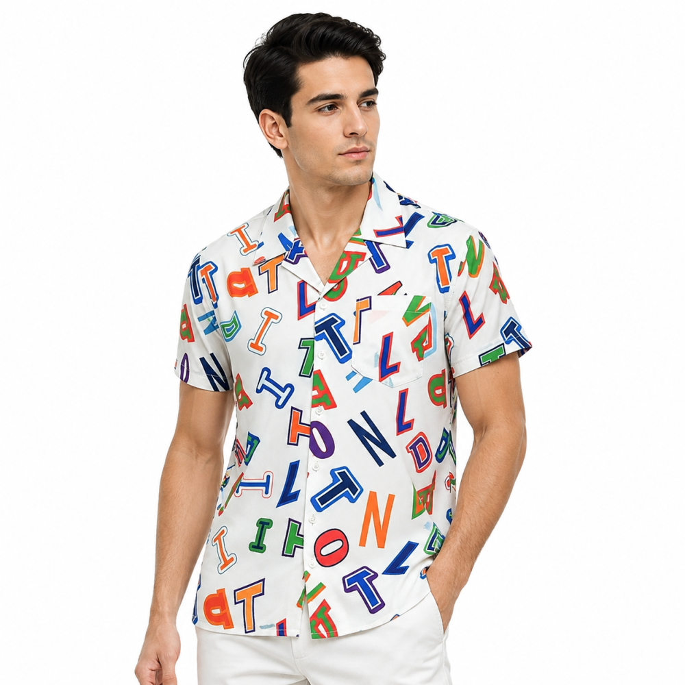 Louis Vuitton Printed Premium Quality Short Sleeve Shirt