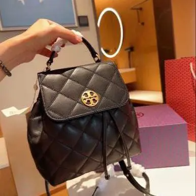 Tory Burch Willa Leather Quilted Backpack