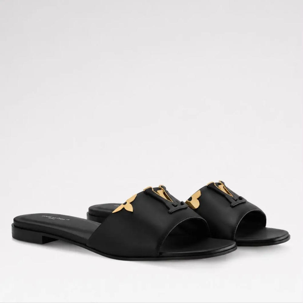 Louis Vuitton LV Mare Black Flat Sandals