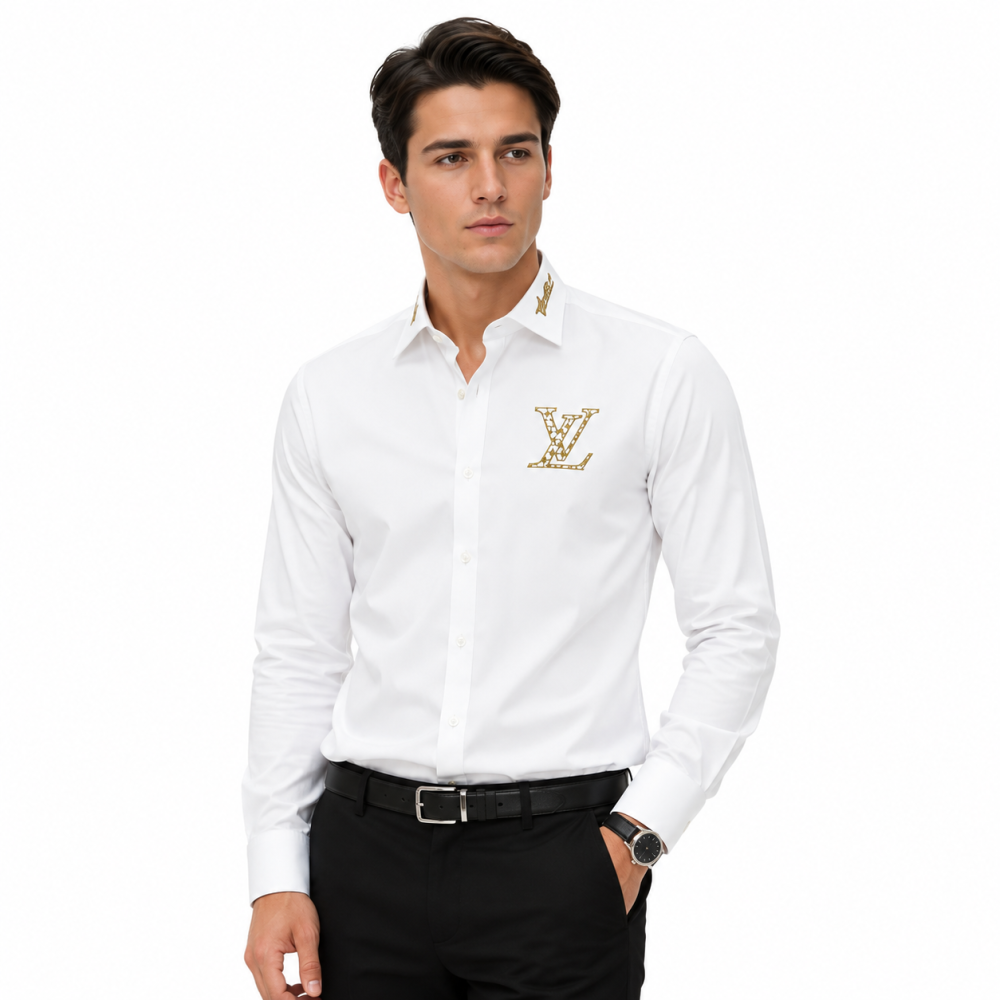 Louis Vuitton White Premium Quality Shirt